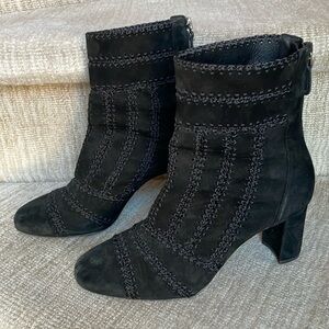 Alexandre Birman black suede boot size 37.5